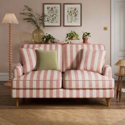 Beatrice II Woven Stripe 2 Seater Sofa - thumbnail 1