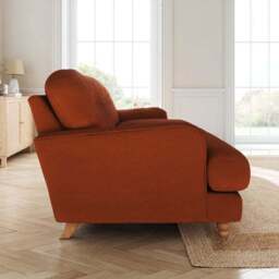 Martha Matte Plush Velvet 3 Seater Sofa - thumbnail 2