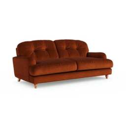 Martha Matte Plush Velvet 3 Seater Sofa - thumbnail 6