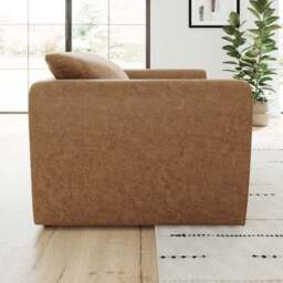 Blake Arizona Faux Leather Snuggle Chair - thumbnail 2