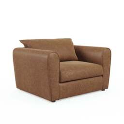 Blake Arizona Faux Leather Snuggle Chair - thumbnail 6