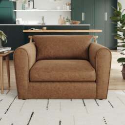 Blake Arizona Faux Leather Snuggle Chair - thumbnail 1