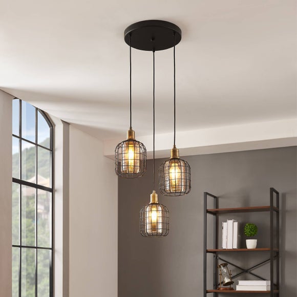 EGLO Chisle 3 Light Cluster Ceiling Light - image 1