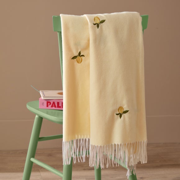 Furn. Fruits Zesty Lemon Throw Blanket 130cm x 180cm - image 1