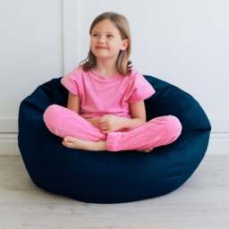rucomfy Kids Slouch Velvet Bean Bag - thumbnail 1
