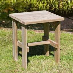 Lily Wooden Garden Side Table - thumbnail 2