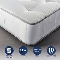 Fogarty Dreamy Comfort Wool 1500 Pocket Sprung Mattress - thumbnail 1