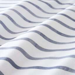 Laylah Frilled Stripe 100% Cotton Duvet Cover & Pillowcase Set - thumbnail 3