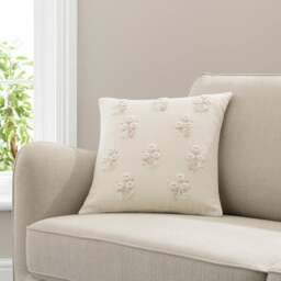 French Knot Floral Cushion Cover - thumbnail 1