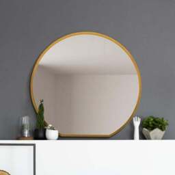 Circulus Round Indoor Outdoor Overmantel Wall Mirror - thumbnail 2