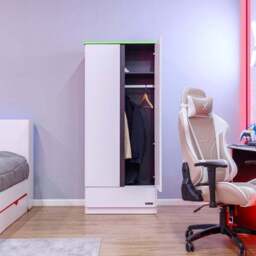 X Rocker Carbon Tek Wardrobe with Neo Fibre LED - thumbnail 3