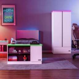 X Rocker Carbon Tek Wardrobe with Neo Fibre LED - thumbnail 5