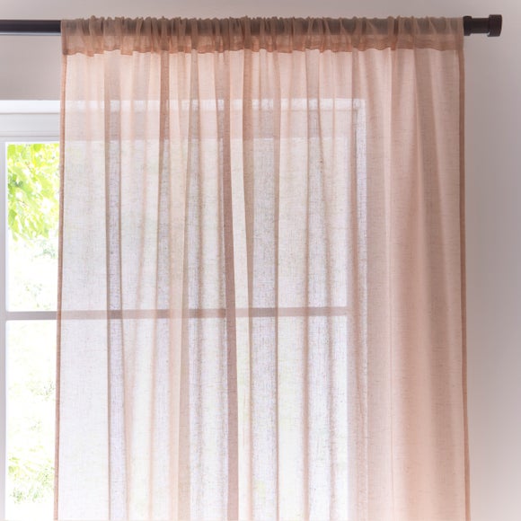 Marley Linen Slot Top Voile Panel - image 1