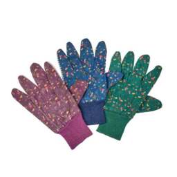 Smart Garden Pack of 3 Large Cotton Grips Gardening Gloves - thumbnail 3