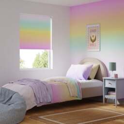 Rainbow Ombre Twist Safe Blackout Roller Blind - thumbnail 1