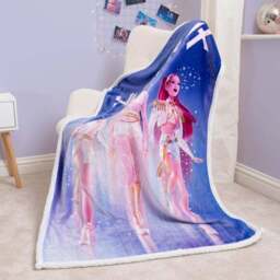 K-Pop Demon Hunters Celestial Sherpa Back 150cm x 100cm Fleece - thumbnail 2