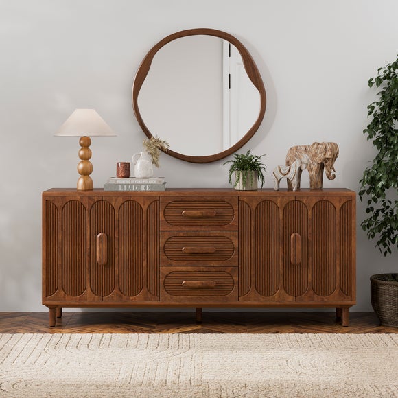 Khari Extra Wide Sideboard, Midtone Mango Wood - image 1