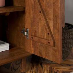 Khari Extra Wide Sideboard, Midtone Mango Wood - thumbnail 3