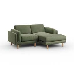 Newton Matte Plush Velvet Corner Chaise Sofa - thumbnail 6