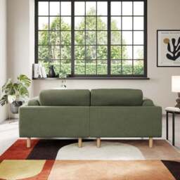 Newton Matte Plush Velvet Corner Chaise Sofa - thumbnail 3