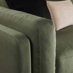 Newton Matte Plush Velvet Corner Chaise Sofa - thumbnail 4