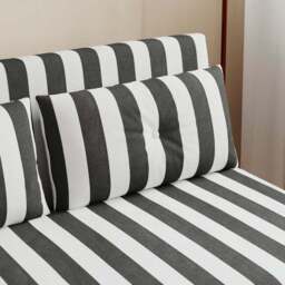 Phoebe Woven Stripe Small Double 2 Seater Sofa Bed - thumbnail 5