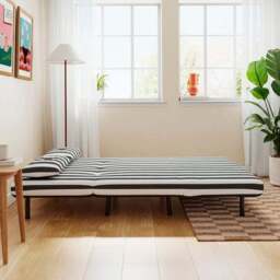 Phoebe Woven Stripe Small Double 2 Seater Sofa Bed - thumbnail 3