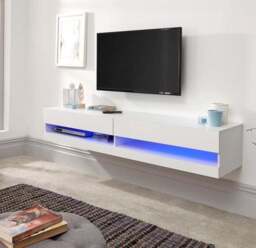 "Galicia LED Wide Floating Wall TV Unit for TVs up to 67""" - thumbnail 2
