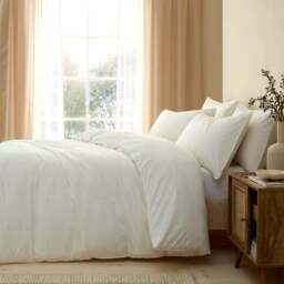 Soft Washed Cotton Duvet Cover & Pillowcase Set - thumbnail 4