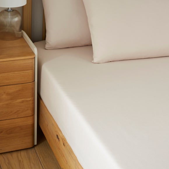 Soft Cotton Plain Fitted Sheet - image 1