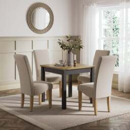 Olney Compact 4 Seater Square Dining Table - thumbnail 1