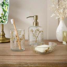 Glass Pressed Flowers Soap Dispenser - thumbnail 3