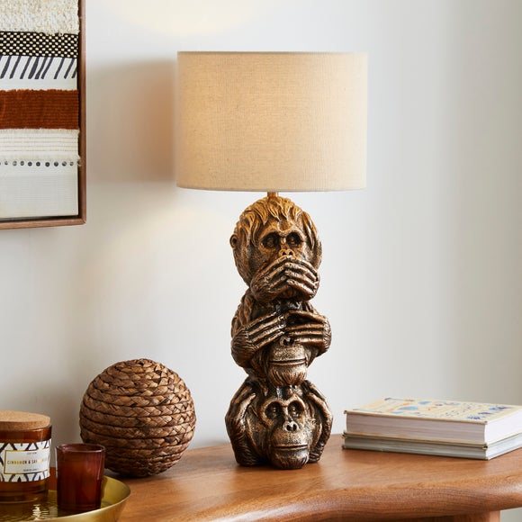 Orangutan Resin Table Lamp - image 1