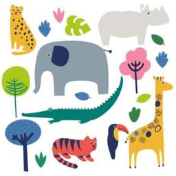 Elements Jungle Wall Stickers - thumbnail 2
