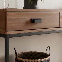 Fulton Extra Wide Console Table, Pine Effect - thumbnail 4