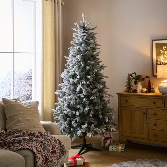 7ft Snowy Blue Spruce Christmas Tree