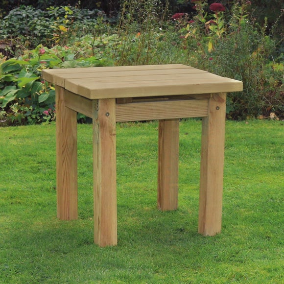 Emily Wooden Square Side Table - image 1
