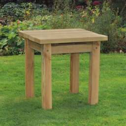 Emily Wooden Square Side Table - thumbnail 1