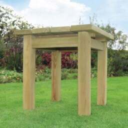 Emily Wooden Square Side Table - thumbnail 5