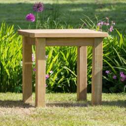 Emily Wooden Square Side Table - thumbnail 4