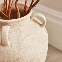 Textured Ceramic Urn Vase - thumbnail 2