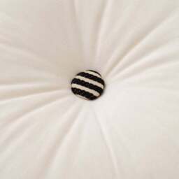 Chenille Stripe Round Cushion - thumbnail 2