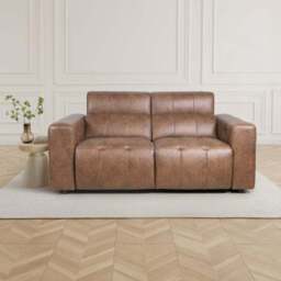 Akari Quilted Faux Leather Power Recliner 3 Seater Sofa - thumbnail 2