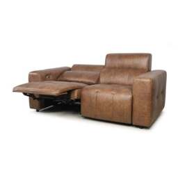 Akari Quilted Faux Leather Power Recliner 3 Seater Sofa - thumbnail 5