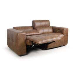 Akari Quilted Faux Leather Power Recliner 3 Seater Sofa - thumbnail 6