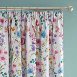Foxley Ditsy Polycotton Blackout Pencil Pleat Curtains - thumbnail 1