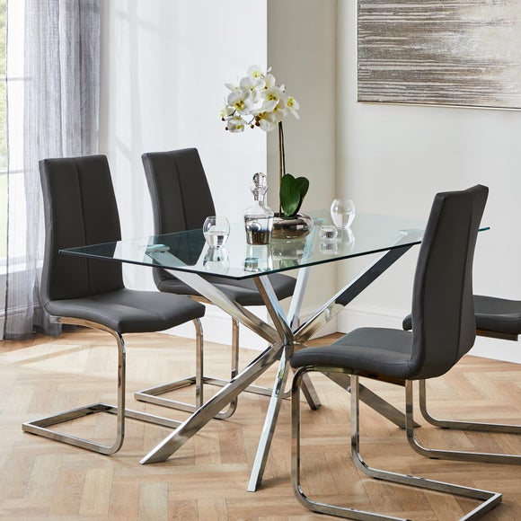 Set of 2 Jamison Dining Chairs, Faux Leather - image 1