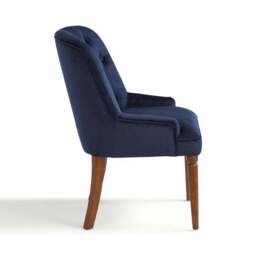 Beatrice Button Back Dining Chair, Luxe Navy Velvet - thumbnail 6