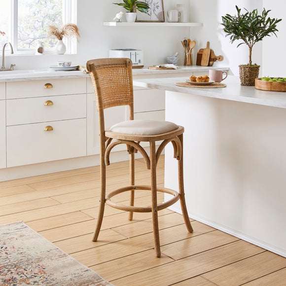 Florine Counter Height Barstool, Fabric - image 1