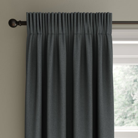 Berlin Blackout Pencil Pleat Curtains - image 1